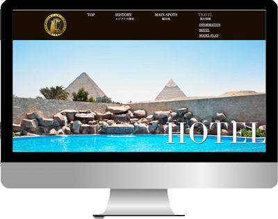 エジプト観光Website作品の画像