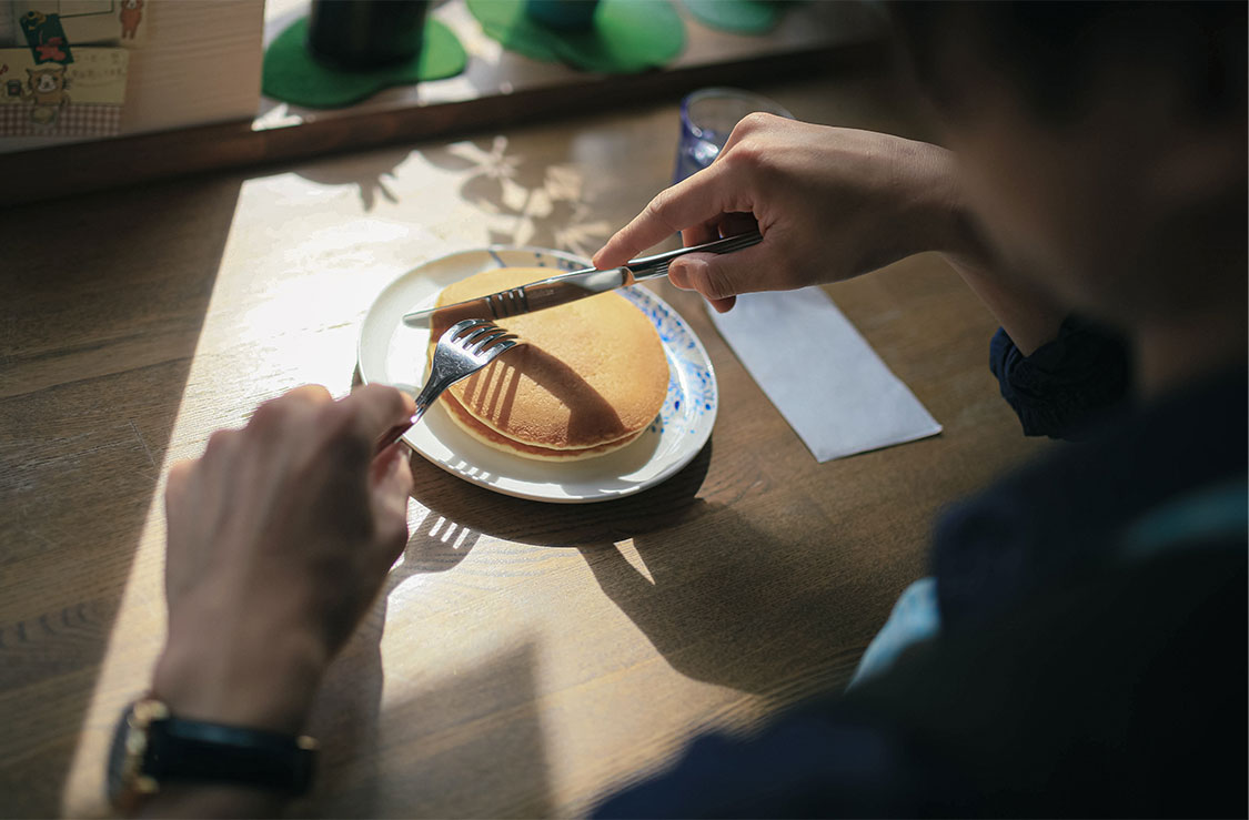 当店自慢のパンケーキの画像