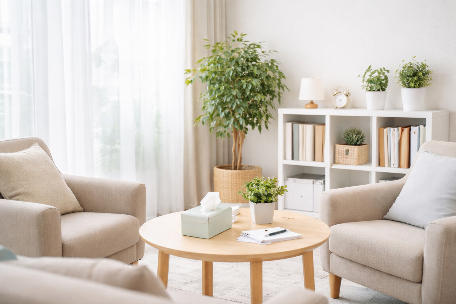 つむぎ心療内科 内装