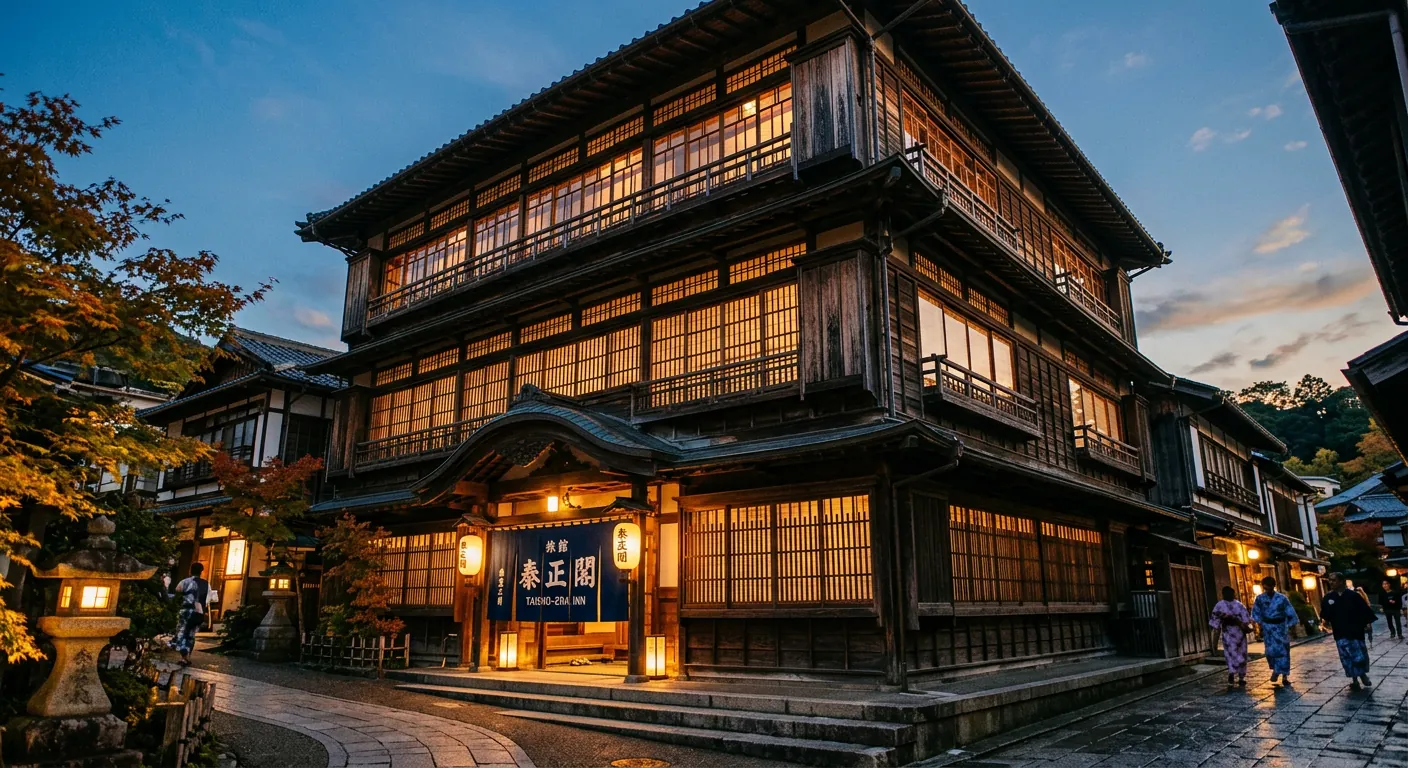 木造三階建て旅館