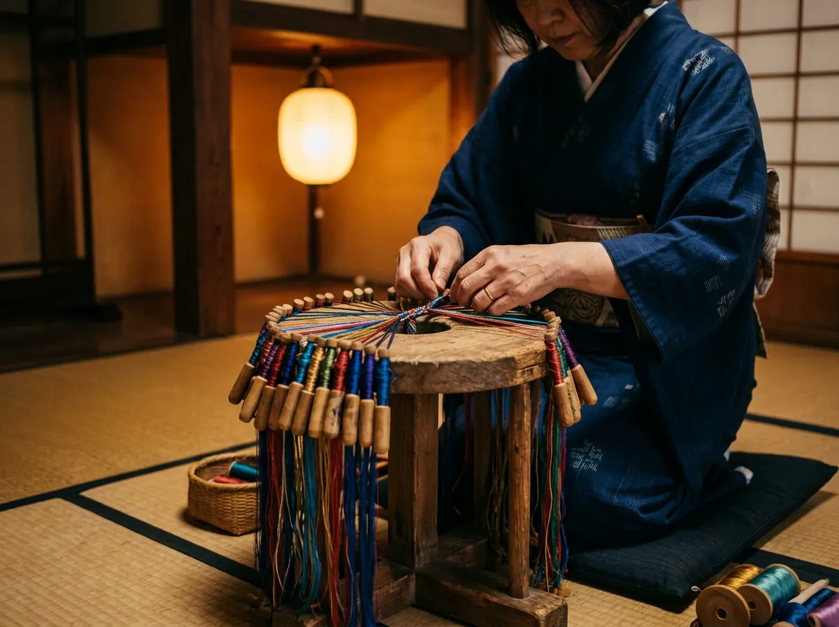 組紐体験 結の工房の様子