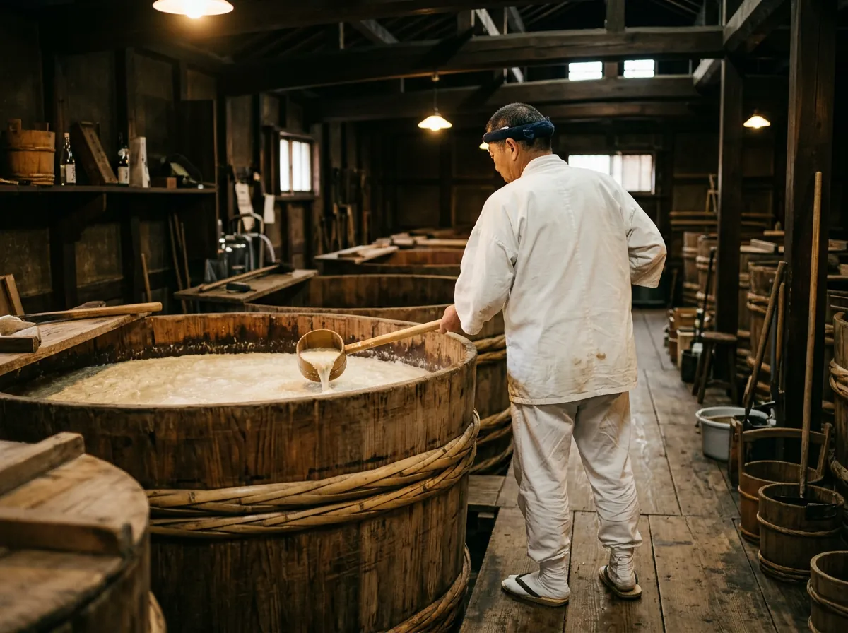 杜氏の仕込み作業