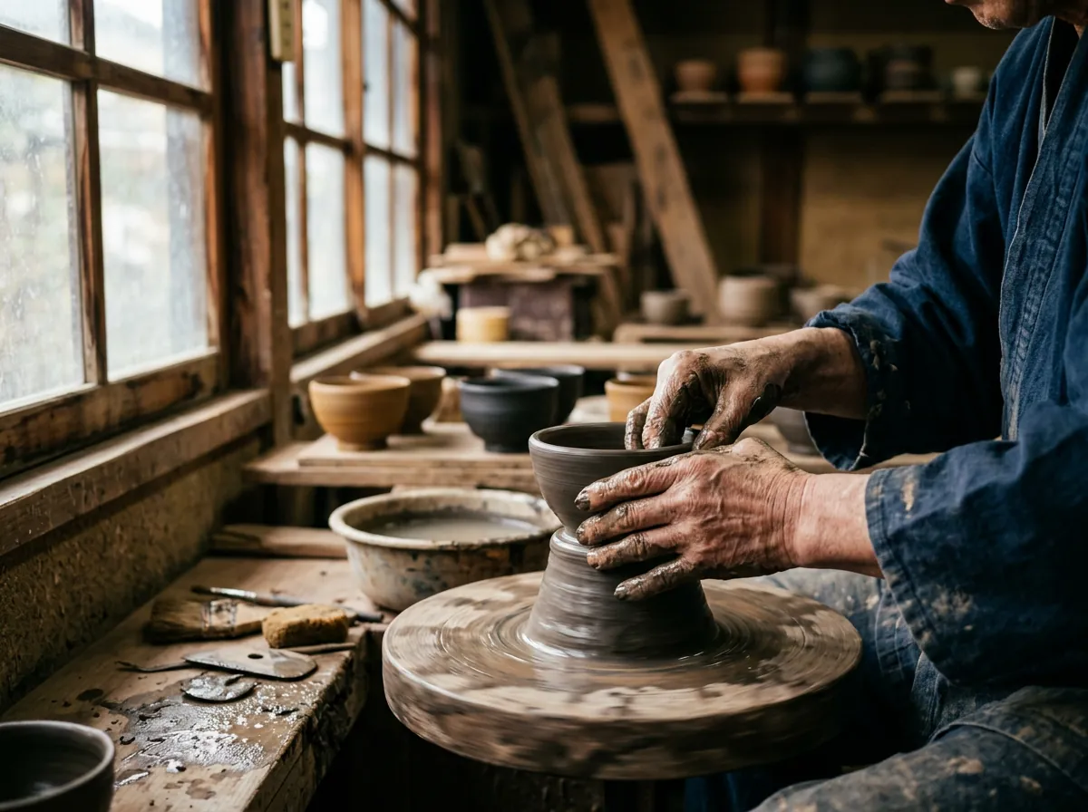 陶芸・手しごと体験の様子