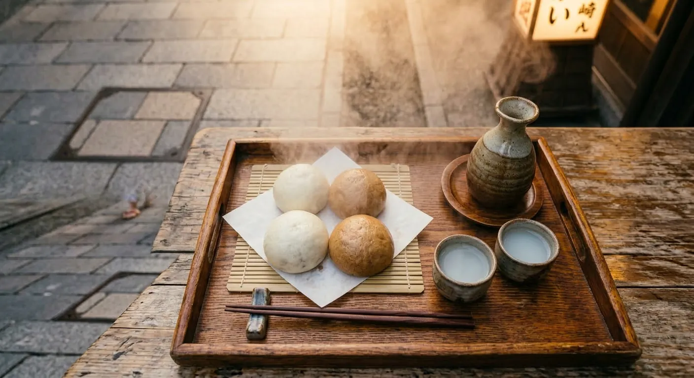 朝の食べ歩きツアー